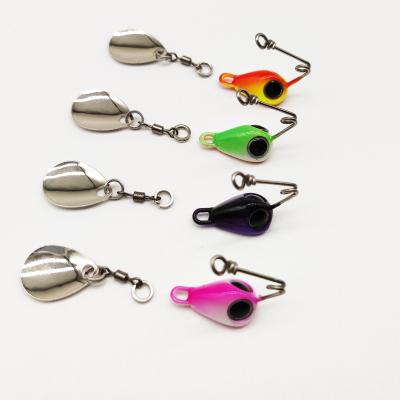 China The spoon can be installed in different powerful bait spinner bait bait freshwater lure places PIM good quality metal lead 3.2g/pc bait spoon for sale