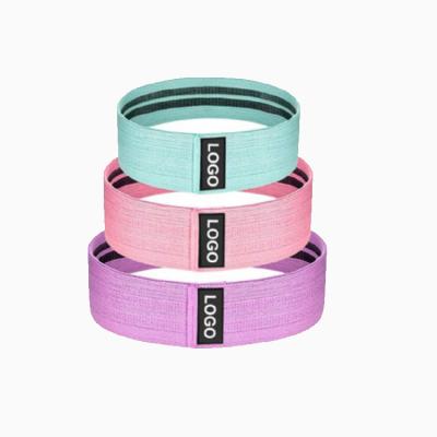 China Hot Selling OEM Factory Rose Gold Wide Anti Slip Gym Elastic Hip Resistance Bands ODM Anti-Skid, Workout Band Hip Circle for sale