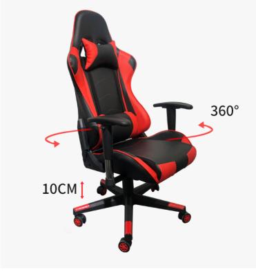 China Hot Sale Extendable Leather Gaming Chair Computer Gaming Chair With Foot for sale