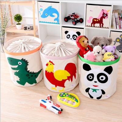 China Viable Double Folding Tissue Bag Storage Bin Basket Laundry Basket Wash Storage Box With Handles for sale