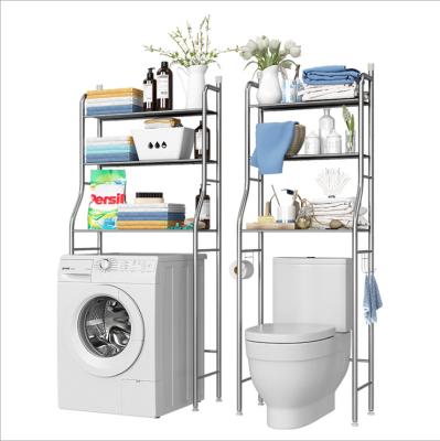 China Standing Type Buries Toilet Rack Shelf Wall Shelf Washing Machine Rack Organizer Storage for sale