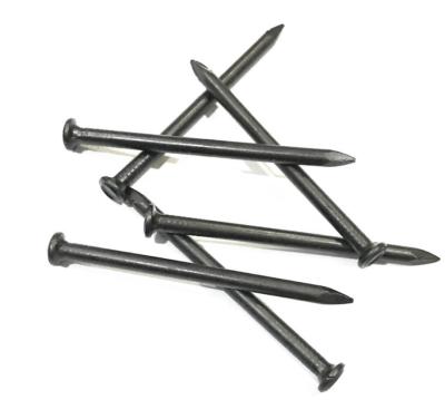 China Factory Flat Flat Head China Common Iron Nails Smooth Shank Nails Grooved Galvanized Concrete Nail for sale