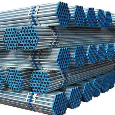 China Structure Pipe ERW Welded Steel Pipe Q235 Hot DIP Galvanized Scaffolding Low Carbon Steel Tube for sale