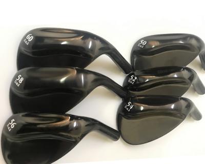 China Steel Custom Logo Mens Black Forged Golf Wedge for sale