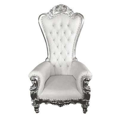 China Modern Wedding Royal King Throne Wedding Groom Chair and Bride Chair for sale