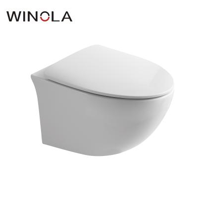 China Wholesale Custom High Quality Wall Hung Toilet Bowl Rimless Automatic Operation for sale