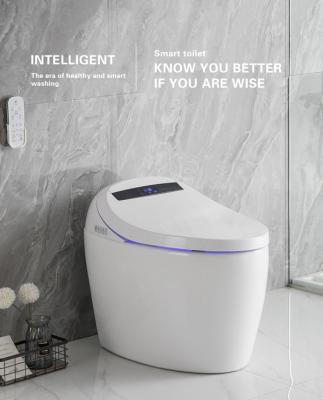 China WINOLA Automatic Operation Intelligent Bathroom Toilet Wash Down Smart Floor Mounted Toilet for sale