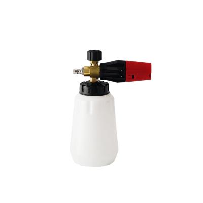 China Brass+plastic auto car wash machine price soap spray gun/1L volume snow foam lance/foam cannon for sale