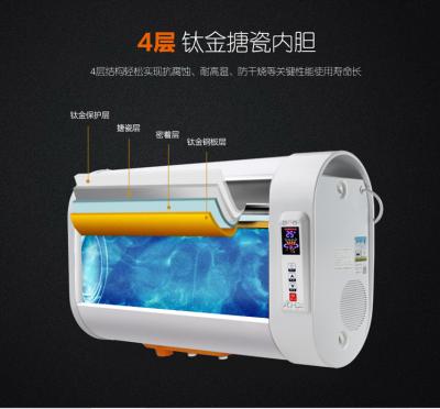 China Hotel Tank Capacity 80L Electric Induction Magnetic Water Heater OEM ODM Customize Flash Function RIWH-83 SKD CKD Model for sale