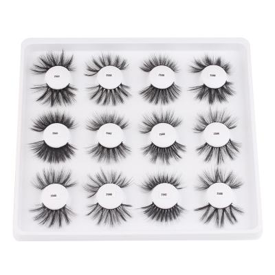 China Private Label Fake Long 100% Real Cheap Fur Natural 6d 5d 4d 3d 25mm Mink Eyelashes Eye Lashes With for sale