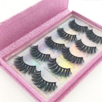 China Long Mink Natural Fake Eyelashes Private Label False Eyelash Packaging Box Custom Mink Eyelashes for sale