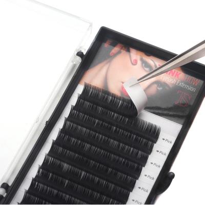 China Long Natural Clean Different PBT Korean Brand Silk 0.06mm Eyelash Extensions Private Label Packs for sale