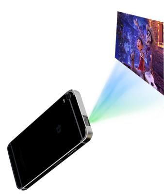 China Built-in 3D Laser Projector Custom Smart Projection Smartphone Cell Phone 4g Smart Projector for sale