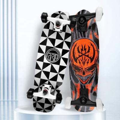 China Youngsters Best Quality  7 layer dyeing medium concave 100% Northeast china maple blank deck  wood surf skateboard for teenager for sale