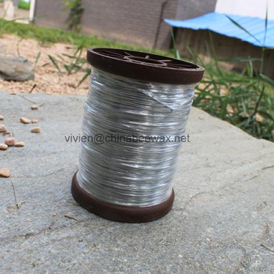 China Bee farm beekeeping tool bee frame wire galavinzed stainless steel wire and wire 500g spool for sale