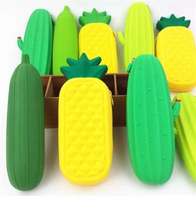 China Schools & Beautiful Durable Offices Silicone Pencil Case Pencil Case Student Pencil Storage Bag for sale