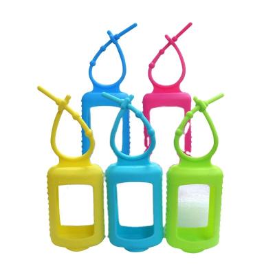 China New artificial hand sanitizer silicone cut holder for travel silicone hand sanitizer holder for sale