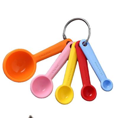 China Spoon Manufacturer Wholesale Silicone Measuring Viable Spoon Set Custom Silicone Scale Spoon for sale