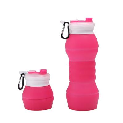 China Viable Water Bottle Silicone Sports Silicone Water Bottle Collapsible Hydrogen Water Bottle for sale