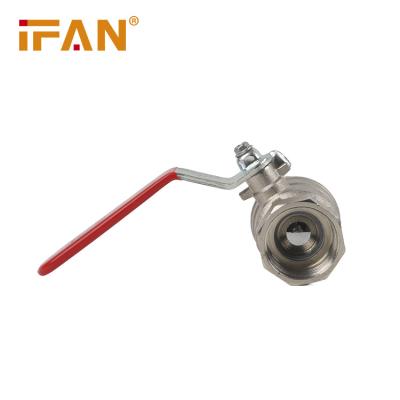 China Factory Size IFAN 1IN Brass Ball Valve General Direct Brass Valve Long Handle for sale