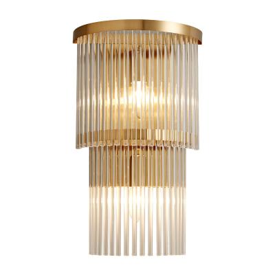 China American Simple Modern Crystal Wall Lamp Living Room Modern Wall Lamp for sale