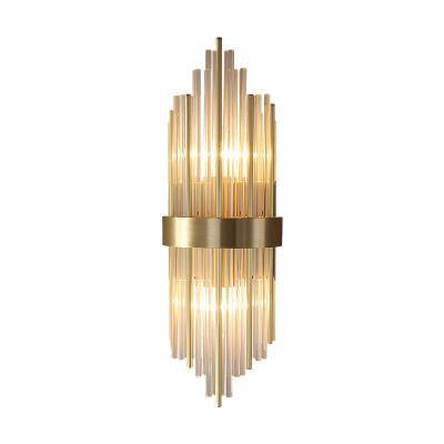 China Modern simple living room light luxury crystal lamp bedroom wall lamp wall lamp for sale