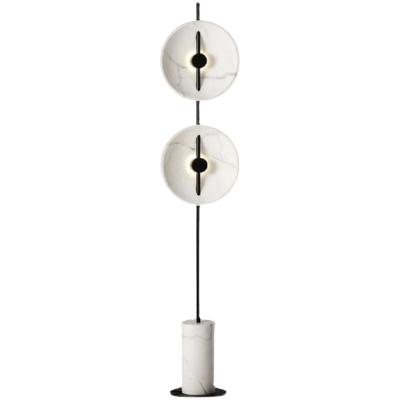 China Designer Creative Interior Decoration Scandinavian Hotel Marble Floor Lamp for sale