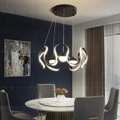 China Modern Simple Soft Personality Art Designer Living Room Dining Room Bedroom Lamps And Lanterns Chandelier for sale