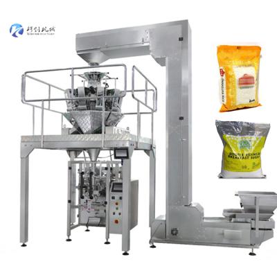 China Vertical 500g Food Popcorn Filling and Packaging Machine Automatic Puffed Rice Weighting and Packaging Machinery for sale