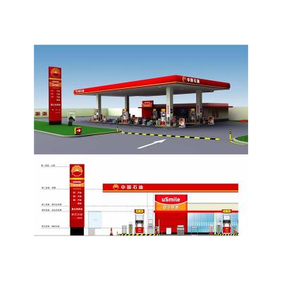 China Suitable Great Great Price Long Term Work And Easy Installation Outdoor Led Lighting Gas Station Pylon Sign With LED Light for sale