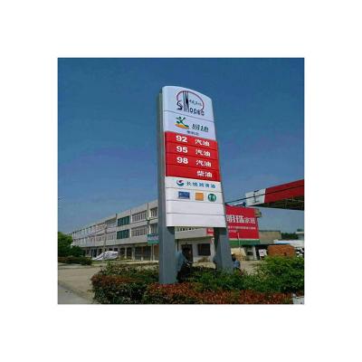 China Factory wholesale gas station gas station vertical outdoor led advertising sign waterproof for sale