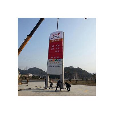 China Good Quality Waterproof Customized Material Vertical Outdoor Waterproof Gas Station Signage for sale