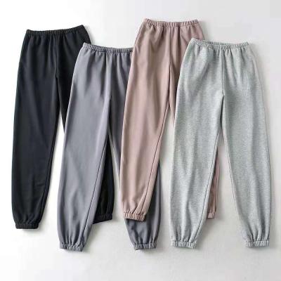 China QUICK DRY womens pants autumn clothing 2021 and pants causal joggers pants loose solid color sweatpants streetwear for sale