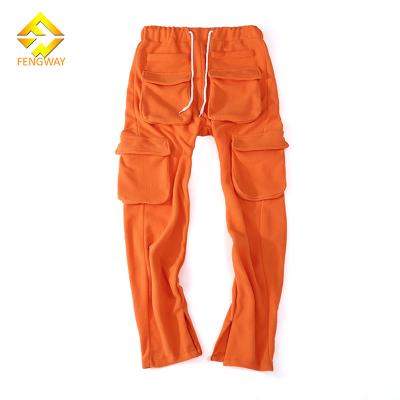 China Streetwear Viable Men's Clothing 2021 Autumn Cargo Pants Jogging Sweatpants Logo Pockets Sweat Pants Casual Custom Pants Men's Sweatpants for sale