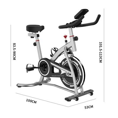 China Electronic Display Universal Popular Adjustable Control Bike 8KG Exercise Spinning Bike for sale