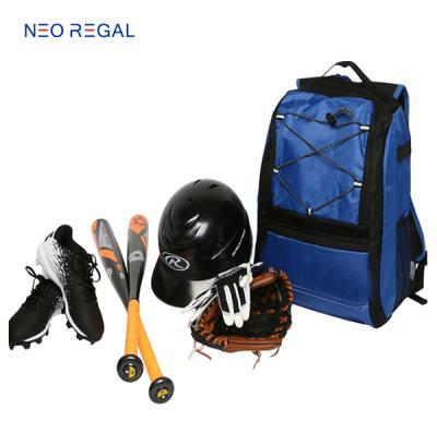 China High Quality Wholesales Outdoor Sport Baseball Equipment Anti-theft Bat Bag Baseball Backpack For Kids for sale