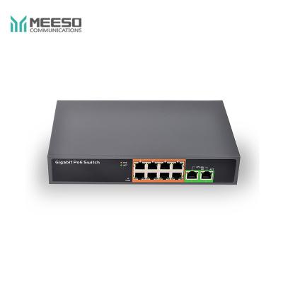 China POE Power Meeso Inside 10 Port Switch PoE All Gigabit 20G 8 Port PoE Switch for sale