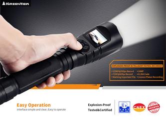 China 10.0MP HD flashlight camera all-in-one Support 32g TF card,and With GPS,WIFI Function optional,Built-in lithium battery for sale