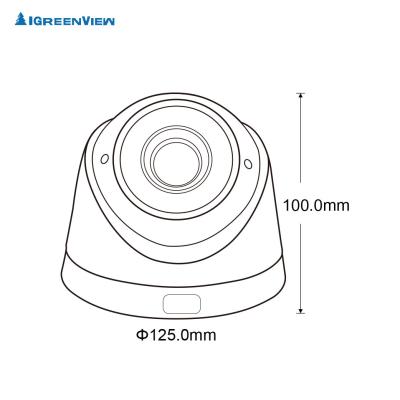 China cheap price 3.6-10mm motorized lens 4K IR Dome camera support IP66 Waterproof for sale