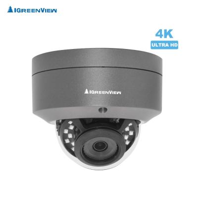 China 4K 8.0MP Vandal-proof AHD IR-Dome Camera with 3.6-10mm motorized lens and support IP66 Waterproof for sale