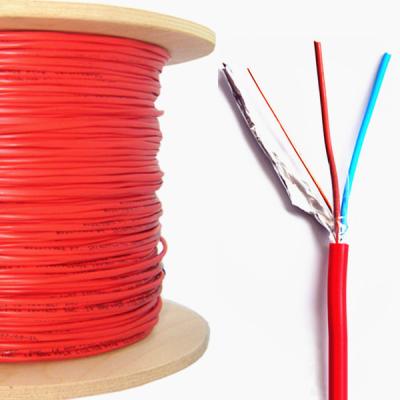 China 2 Cores 4 Cores Shielded Unshielded Shielded Security Fire Alarm Cable 1000ft Wooden Reel for sale