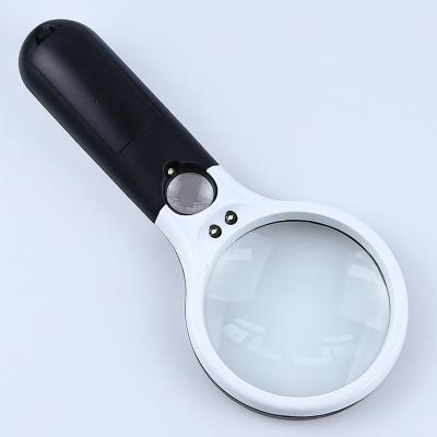 China ABS+Acrylic Lens Manufacturer Direct Selling Portable Magnifying Glass with LED Lamp Portable Magnifying Glass Jewelry Surveillance 6902b Popular RP for sale