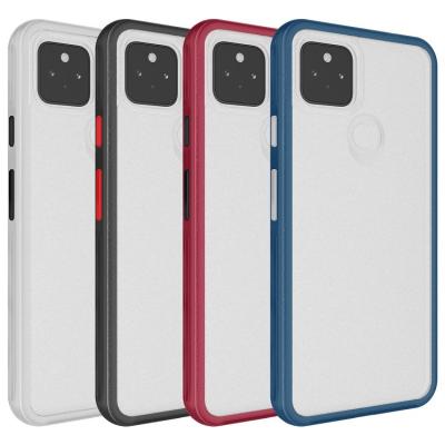 China Hot Selling Stylish Number Pattern Matte Drop Proof Shockproof Cell Phone Case For Google Pixel 5a 5G for sale