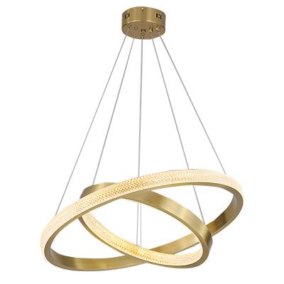 China Modern Indoor Lighting Led Ring Chandelier Lamps Simple Household Decoration Villa Living Bedroom Dining Room Lamps And Lanterns for sale