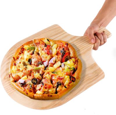 China Viable Wholesale Bamboo Cutting Board and Cheese Tray Pizza Paddle Pizza Tray Pizza Crust for sale