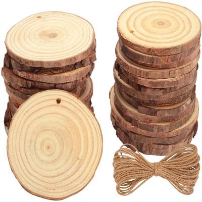 China Eco-Freindly Wholesale 6.1-7.1cm Eco-Freindly Unpolished Natural Christmas DIY Wood Crafts for sale