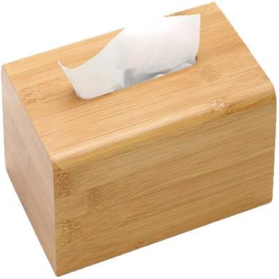 China Dining Room Table Minimalist Wood Desktop Bathroom Box Lid Tissue Waterproof Tissue Box for sale