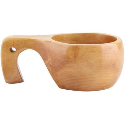 China Sustainable Wholesale Wood Portable Tea Cup Coffee Mug Drinkware Mug With Handle for sale