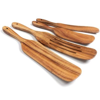 China Best Viable Selling Wooden Nut Spoon Cooking Kitchen Utensils Spatula Set for sale