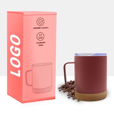 China Sustainable 13 Oz Stainless Steel Coffee Mug Steel Vacuum Tumbler Cups Insulated Beer Cups With Sliding Lid for sale